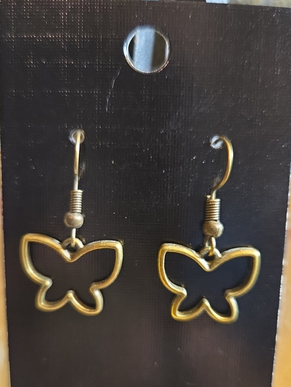 Gold Butterfly Dangle Earrings - Women Accessories